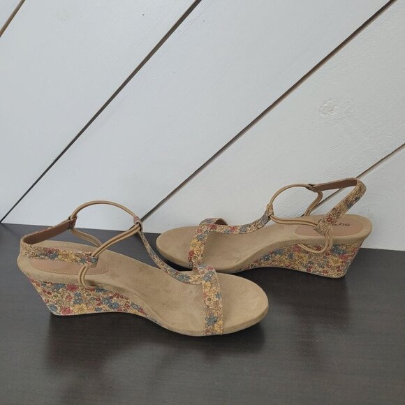 NEW Style & Co. Mulan Women 10.5 Cork Wedge Sandals 4CT - Picture 4 of 9
